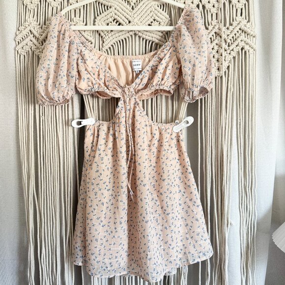 Sabo Skirt Mini Floral Cutout Dress Size Small EUC - Picture 1 of 6